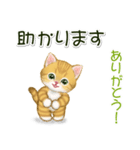 キラキラおめめの子猫ちゃん 基本スタンプ（個別スタンプ：19）