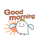 ぷっくり天使★カラフル英字（個別スタンプ：1）