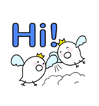 ぷっくり天使★カラフル英字（個別スタンプ：2）