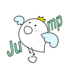 ぷっくり天使★カラフル英字（個別スタンプ：6）