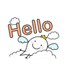 ぷっくり天使★カラフル英字（個別スタンプ：7）