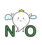 ぷっくり天使★カラフル英字（個別スタンプ：30）