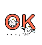 ぷっくり天使★カラフル英字（個別スタンプ：32）