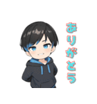 ゲーマー・パーカー男子れんちゃん（個別スタンプ：1）