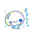 ふんわりかわいい♪ぷくぷくあわわちゃん（個別スタンプ：3）