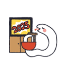 2025巳年 動くかわいい年賀スタンプ（個別スタンプ：3）