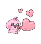 ピンクあひるのこもも（個別スタンプ：1）