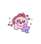 ピンクあひるのこもも（個別スタンプ：6）