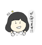 水玉の女の子(敬語)（個別スタンプ：4）