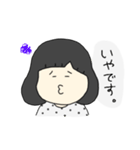 水玉の女の子(敬語)（個別スタンプ：6）