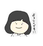 水玉の女の子(敬語)（個別スタンプ：15）