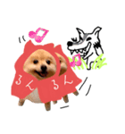 おとぎばなしぽい ポメラニアンのはる12（個別スタンプ：2）