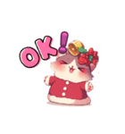 かわいいクリスマスねこ（個別スタンプ：10）