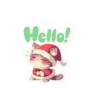 かわいいクリスマスねこ（個別スタンプ：24）