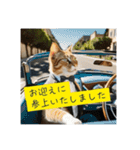 スーツを着た猫〜敬語編〜（個別スタンプ：1）