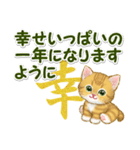 キラキラおめめの子猫 年末年始＆招福の言葉（個別スタンプ：23）