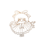 愛くるしい女の子①(リテイク)（個別スタンプ：1）