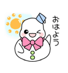 雪だるまちゃんSimple✻冬（個別スタンプ：1）