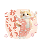 【日常挨拶】ねこさんといっしょ♪冬（個別スタンプ：17）