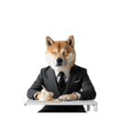 サラリーマン柴犬太の「言葉にできない」（個別スタンプ：5）
