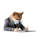サラリーマン柴犬太の「言葉にできない」（個別スタンプ：6）