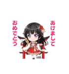 清楚な黒髪少女りんちゃん（個別スタンプ：4）