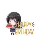 清楚な黒髪少女りんちゃん（個別スタンプ：17）