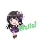 清楚な黒髪少女りんちゃん（個別スタンプ：24）