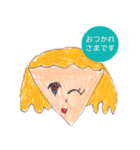 フレンドリーで元気な女の子（個別スタンプ：1）