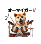 柴犬ドラマー（個別スタンプ：12）