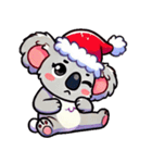 かわいいクリスマスコアラ（個別スタンプ：4）