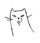 他人顔ねこ（個別スタンプ：4）