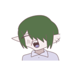 ギザ歯みどりくん（個別スタンプ：15）