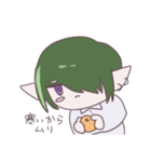 ギザ歯みどりくん（個別スタンプ：16）