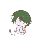 ギザ歯みどりくん（個別スタンプ：17）