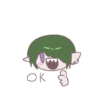 ギザ歯みどりくん（個別スタンプ：18）