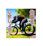 自転車が好きなゴリラさん（個別スタンプ：8）