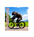 自転車が好きなゴリラさん（個別スタンプ：21）