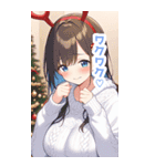 クリスマスセーターの悪魔女子BIGスタンプ（個別スタンプ：20）