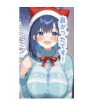 クリスマスセーターの悪魔女子BIGスタンプ（個別スタンプ：23）