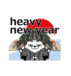 動く 擦れうさぎ 年末年始 2025（個別スタンプ：3）