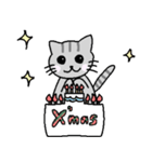 ゆる猫のクリスマス（個別スタンプ：1）