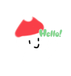 もこもこうさぎクリスマスLINEスタンプ（個別スタンプ：1）