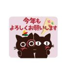 動く！大人かわいい絵本の猫35[年賀状]（個別スタンプ：13）