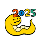 あけおめスネーク（巳） 2025（個別スタンプ：2）