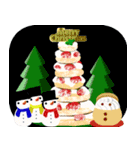 飛び出す！クリスマス年末年始スタンプ（個別スタンプ：3）