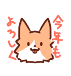 コーギーと柴犬。（個別スタンプ：4）