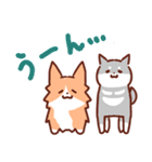 コーギーと柴犬。（個別スタンプ：25）