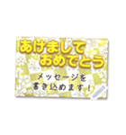 書き込める♥はでかわ年賀状 へび年＆more（個別スタンプ：3）