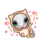 金運UP白のへび子さん③。（個別スタンプ：15）